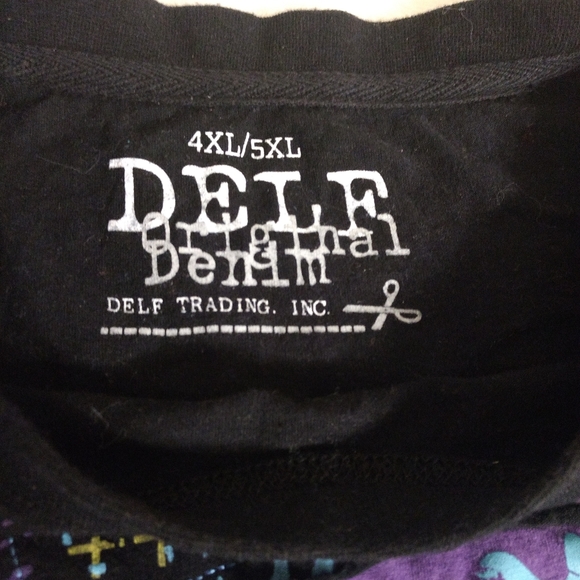 Delf Trading Imperious 4XL/5XL  T-shirt Skull Crossbones Cryptic Metallic - Picture 6 of 11